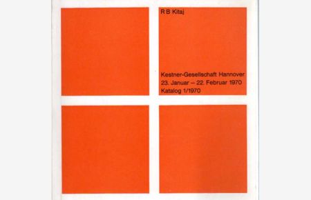 23. Januar bis 22. Februar 1970. Katalog 1/1970. Kestner-Gesellschaft Hannover.