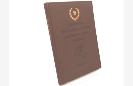 Gestütbuch des Verbandes der Züchter des Holsteiner Pferdes Elmshorn. Zwölfter [XII. ] Band.   - Herausgegeben im Jubiläumsjahre des Verbandes.