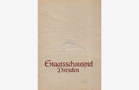 Kabale und Liebe. Programmheft für 1956/1957.