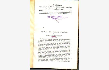 Mollusken aus einigen Senongeschieben von Anhalt. Sonderabdruck aus 'Zeitschrift für Geschiebeforschung und Flachlandsgeologie', Band 17, Heft 2, 1941.
