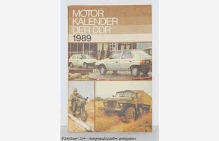 Motorkalender der DDR 1989.
