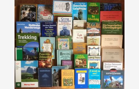 63 Bücher Bavarica Bayern Bairisch Mundart Reise Wandern München Alpen BuchPaket