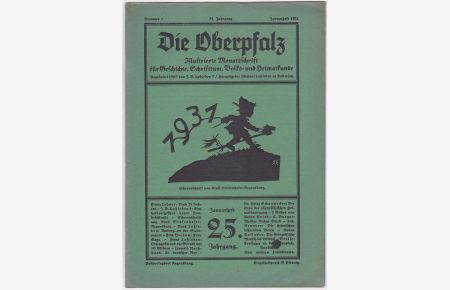 Die Oberpfalz, 25. Jahrgang, 1. Heft, Januar 1931