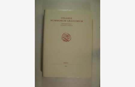 Sylloge nummorum Graecorum, Switzerland I. Levante-Cilicia