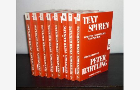 Textspuren. Konkretes und kritisches zur Kanzelrede. [8 Bände. - Herausgegeben von Peter Härtling].