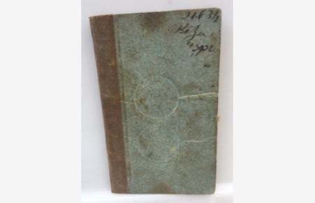 Großherzoglich Badisches Wanderbuch. Für Joseph Vilgis, ausgestellt am 20. August 1859,