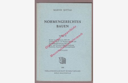 Normengerechtes Bauen (1959) - Mittag, Martin