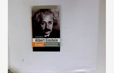 Albert Einstein E=mc . Biographie und Einführung in die Relativitätstheorie. Mit Bildern. feiner flexibler Hardcover - sauberes frisches Exemplar.
