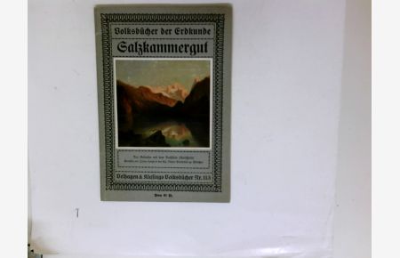 Salzkammergut , Volksbücher der Erdkunde Nr. 113