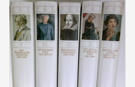 Propyläen-Geschichte der Literatur : Literatur u. Gesellschaft d. westl. Welt. Band I - Band VI  - [von Erika Wischer hrsg.]