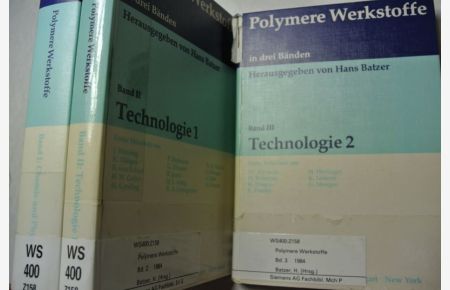 Polymere Werkstoffe in drei Bänden. I: Chemie und Physik. II/III: Technologie.