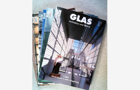 Glas Architektur und Technik 6 Hefte Jahrgang 2002 komplett