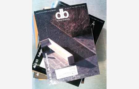 db deutsche bauzeitung. Zeitschrift für Architekten und Bauingenieure 12 Hefte Jahrgang 2003 komplett