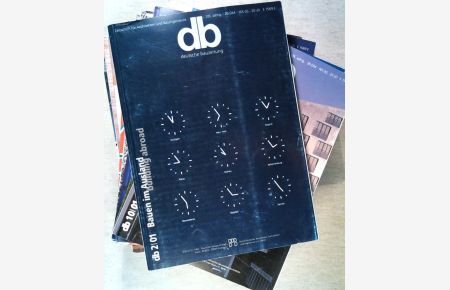 db Deutsche Bauzeitung 2001 12 Hefte Jahrgang komplett