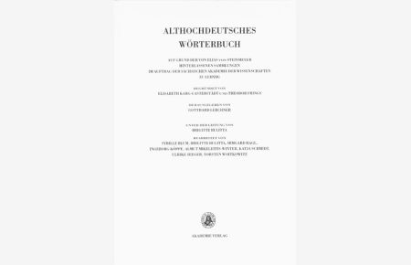 Althochdeutsches Wörterbuch: Band VI: M-N. 3. Lieferung: (mammunti bis manbizzo).
