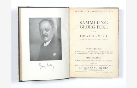 Sammlung Georg Eckl. 4 Teile in einem Band.