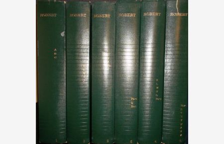 Le Robert - Dictionnaire alphabétique et analogique de la langue Française (6 tomes cpl. / 6 Bände KOMPLETT)