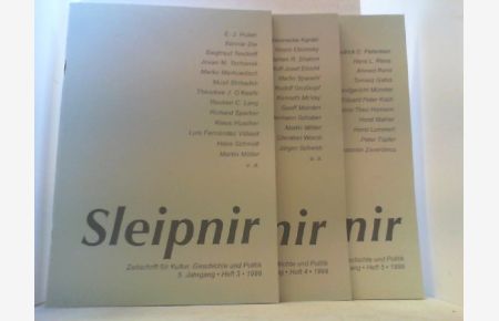 Sleipnir. Zeitschrift für Kultur, Geschichte und Politik.   - 3 Hefte zusammen, nämlich 5. Jahrgang 1999, Hefte 3, 4 und 5.