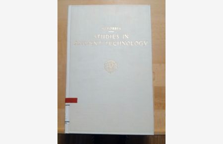 Studies in Ancient Technology.   - Volume III:
