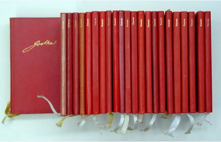 Mit Goethe durch das Jahr. Ein Kalender [. . . ]. [Konvolut von 25 Kalendern aus den Jahren 1954 - 1982].