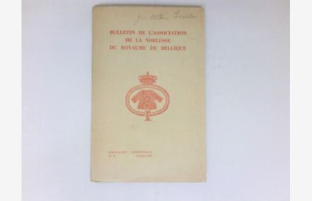 Bulletin de l'assiciation de la noblesse du Royaume de Belgique :  - No. 75 / 1963.