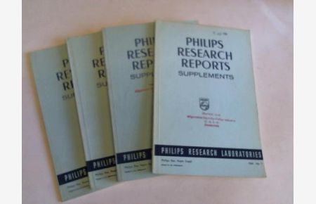 Philipps Research Reports Supplements. Number 1 bis 4. Year 1964. 4 Books