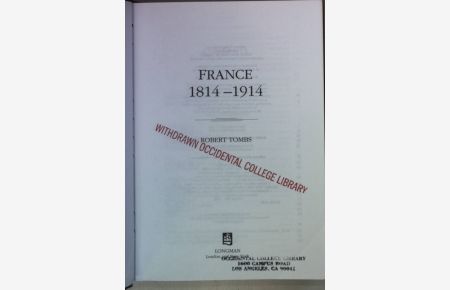 France 1814-1914.