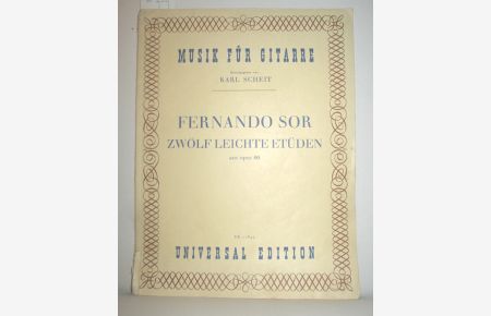 Fernando Sor (Zwölf leichte Etüden aus opus 60)