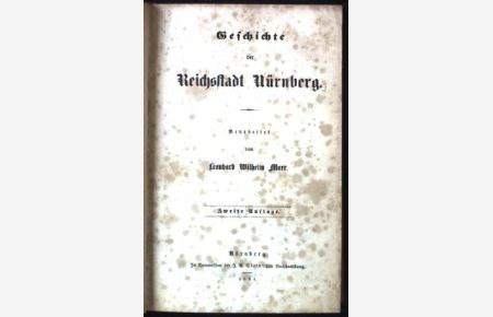 Geschichte der Reichsstadt Nürnberg.