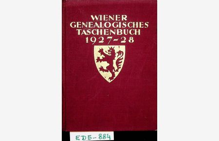 Wiener Genealogisches Taschenbuch 1927/28 2. Jahrgang