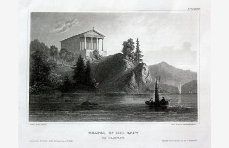 Chapel of our Lady bey Coldspring - Coldspring Chapel New York Amerika Hudson America Ansicht view steel engraving