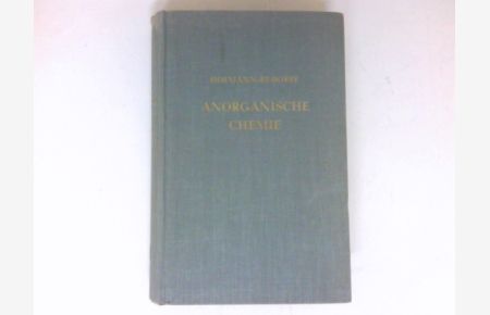 Anorganische Chemie :  - Hrsg. von Ulrich Hofmann u. Walter Rüdorff.