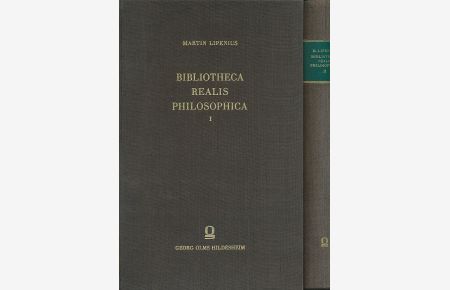 Bibliotheca realis philosophica. 2 Bände.