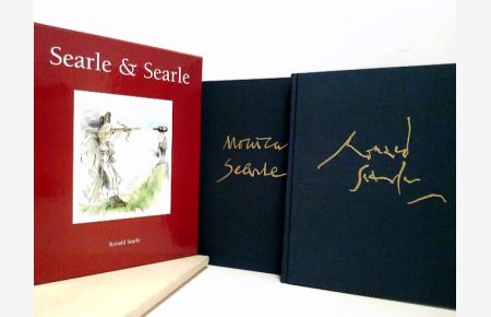 2 Bände Searle & Searle (im Schuber): Ronald Searle: Karikaturen /Monica Searle: Schmuck