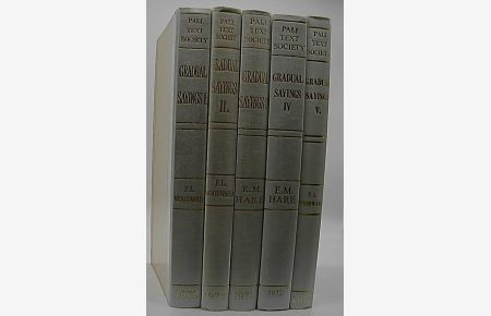 The book of the gradual sayings (Anguttara-Nikaya) or more-numbered suttas (Pali Text Society, Translation Series ; No. 22, 24-27) (5 Bde. , komplett)