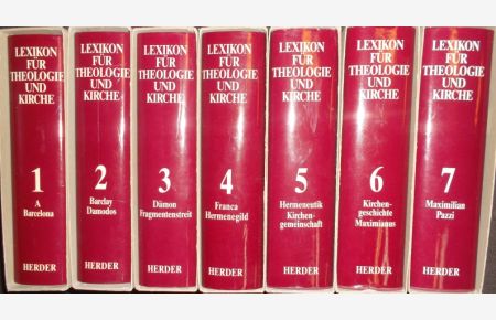 Lexikon für Theologie und Kirche (LThK) (7 Bände + Abkürzungsheft) - A bis Pazzi/ Abkürzungsverzeichnis.