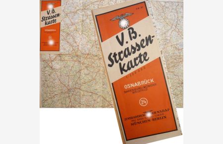 V. B. Straßenkarte Nr. 24: Osnabrück / Münster / Bielefeld 1:200. 000  - Dieses Buch wird von uns nur zur staatsbürgerlichen Aufklärung und zur Abwehr verfassungswidriger Bestrebungen angeboten (§86 StGB)