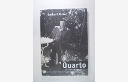 Quarto. Zeitschrift des Schweizerischen Literaturarchivs. Heft 13 /2000