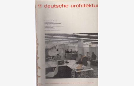 Deutsche Architektur. Nr. 11. 1968.   - XVII. Jahrgang.