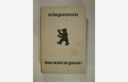 Bürgerbuch der Stadt St. Gallen