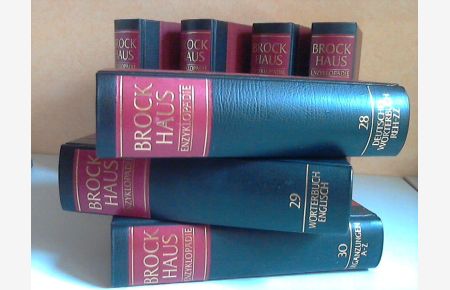 Brockhaus Enzyklopädie in vierundzwanzig Bänden + Bände 25 bis 30 (Ergänzungsbände)  - 30 Bücher