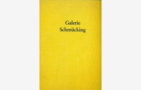 Galerie Schmücking. Lagerkatalog 1974.