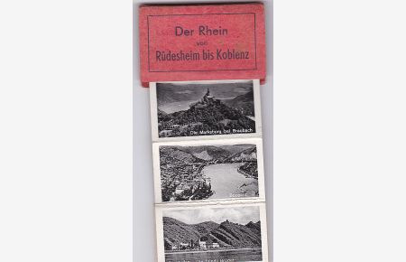Mini-Leporello: Der Rhein von Rüdesheim bis Koblenz