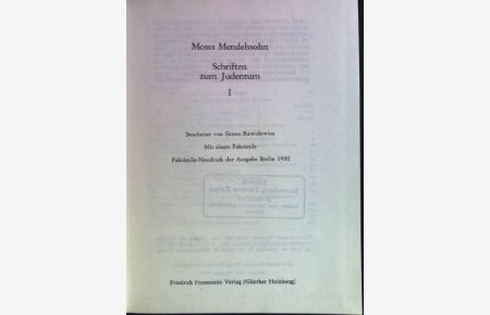 Schriften zum Judentum I  - Gesammelte Schriften; Teil: Bd. 7.