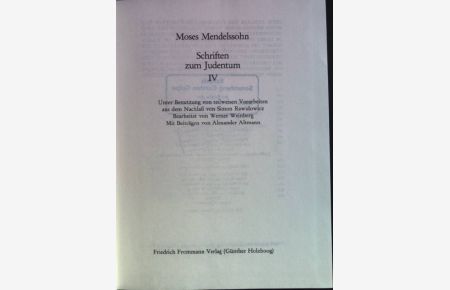 Schriften zum Judentum IV  - Gesammelte Schriften; Teil: Bd. 10,2.