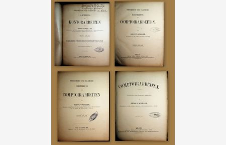 4 Publikationen zum Geschäftsverkehr mit Musterdrucksorten und Musterschriftstücken im Faksimile.