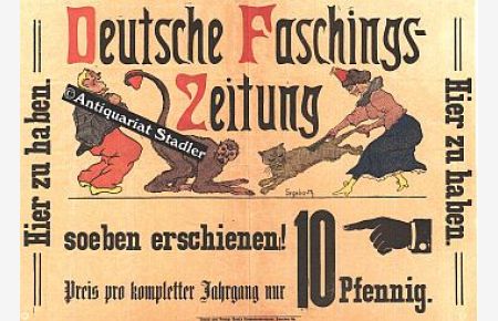 Original-Plakat: Deutsche Faschingszeitung.