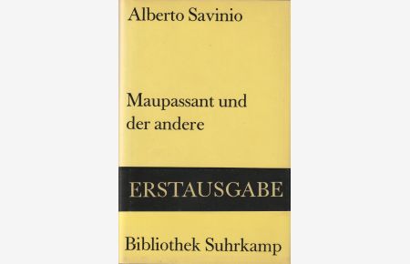 Maupassant und der andere. Aus dem Italienischen von Anna Leube. = Band 944 der Bibliothek Suhrkamp.