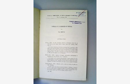 L'Infralias et le sinémurien du Portugal. Extrait des Communicacoes du service geologique du portugal. Tom. V-Lisbonne 1903.