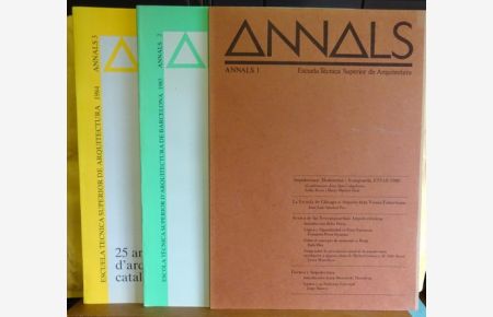 ANNALS 1 (1983), 2 (1983), 3 (1984) (Escuela Tecnica Superior de Arquitectura (de Barcelona))